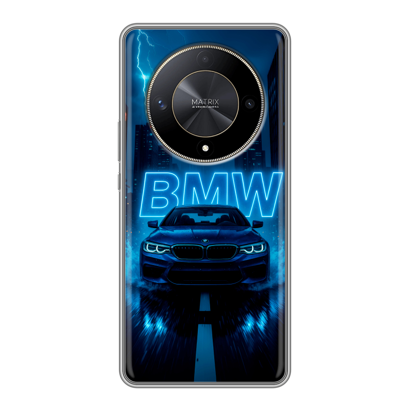 Силиконовый чехол на Huawei Honor X9b с принтом BMW БМВ Силиконовый чехол на Huawei Honor X9b с принтом BMW БМВ