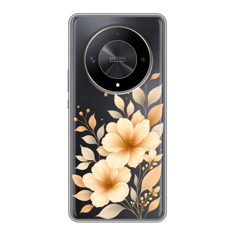 Силиконовый чехол на Huawei Honor X9b с принтом для девушки Силиконовый чехол на Huawei Honor X9b с принтом для девушки