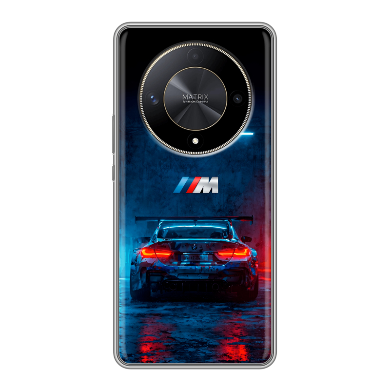 Силиконовый чехол на Huawei Honor X9b с принтом BMW БМВ Силиконовый чехол на Huawei Honor X9b с принтом BMW БМВ