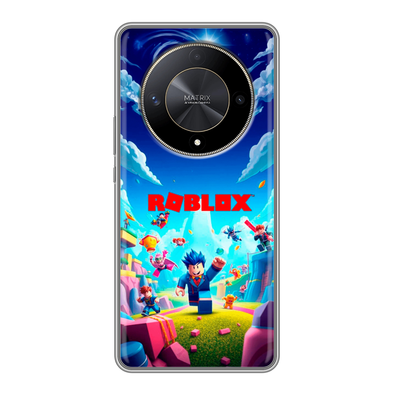Силиконовый чехол на Huawei Honor X9b с принтом Roblox Роблокс Силиконовый чехол на Huawei Honor X9b с принтом Roblox Роблокс