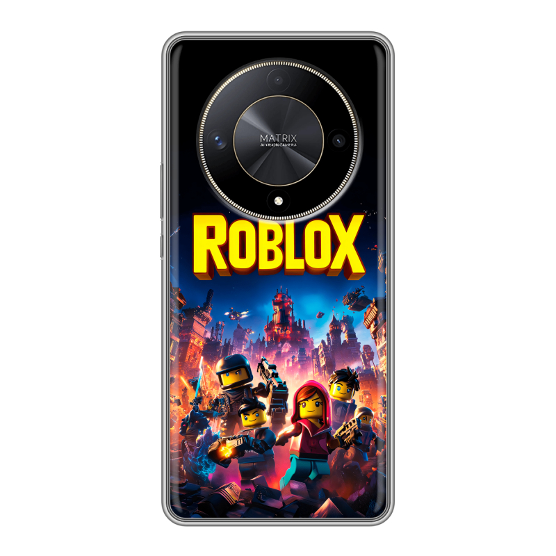 Силиконовый чехол на Huawei Honor X9b с принтом Roblox Роблокс Силиконовый чехол на Huawei Honor X9b с принтом Roblox Роблокс