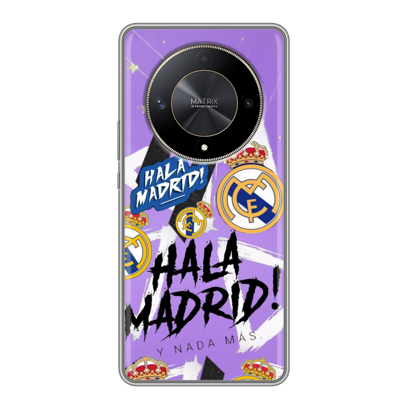 Силиконовый чехол на Huawei Honor X9b с принтом Real Madrid Реал Мадрид Силиконовый чехол на Huawei Honor X9b с принтом Real Madrid Реал Мадрид