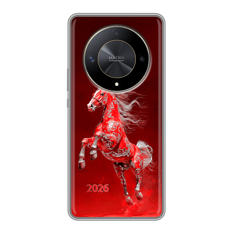 Силиконовый чехол на Huawei Honor X9b с принтом Новый год Силиконовый чехол на Huawei Honor X9b с принтом Новый год