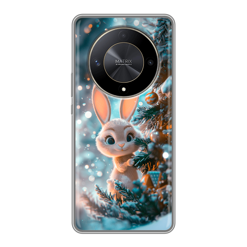 Силиконовый чехол на Huawei Honor X9b с принтом Новый год Силиконовый чехол на Huawei Honor X9b с принтом Новый год
