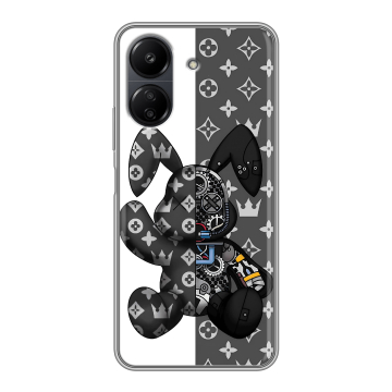 Силиконовый чехол на Xiaomi Poco C65 с принтом Луи робот