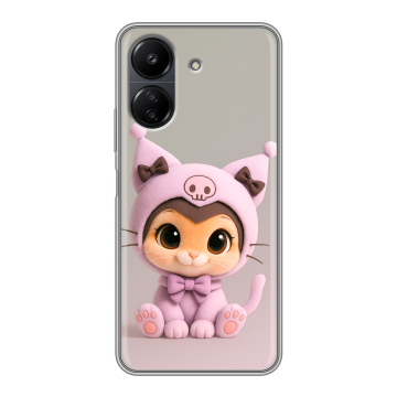Силиконовый чехол на Xiaomi Poco C65 с принтом Куроми Kuromi 