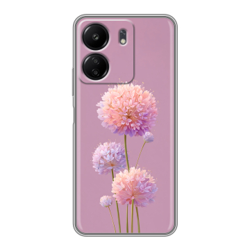 Силиконовый чехол на Xiaomi Poco C65 с принтом Цветы Силиконовый чехол на Xiaomi Poco C65 с принтом Цветы