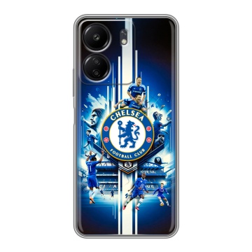 Силиконовый чехол на Xiaomi Poco C65 с принтом Chelsea Челси Силиконовый чехол на Xiaomi Poco C65 с принтом Chelsea Челси