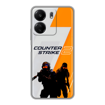 Силиконовый чехол на Xiaomi Poco C65 с принтом Counter Strike Силиконовый чехол на Xiaomi Poco C65 с принтом Counter Strike