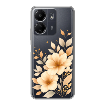 Силиконовый чехол на Xiaomi Poco C65 с принтом для девушки Силиконовый чехол на Xiaomi Poco C65 с принтом для девушки