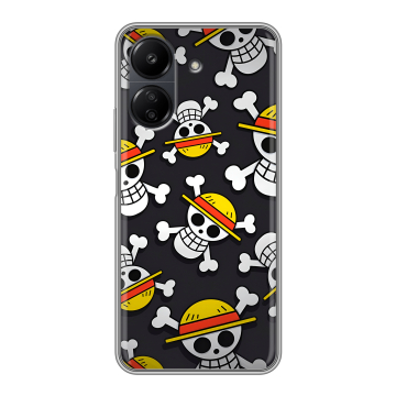 Силиконовый чехол на Xiaomi Poco C65 с принтом One Piece Ван Пис Силиконовый чехол на Xiaomi Poco C65 с принтом One Piece Ван Пис