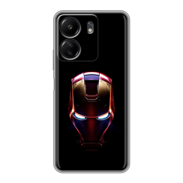 Силиконовый чехол на Xiaomi Poco C65 с принтом IronMan Железный человек