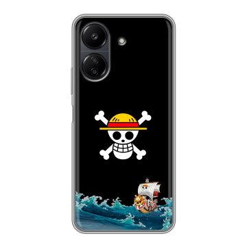 Силиконовый чехол на Xiaomi Poco C65 с принтом One Piece Ван Пис