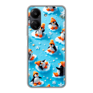 Силиконовый чехол на Xiaomi Poco C65 с принтом Новый год Силиконовый чехол на Xiaomi Poco C65 с принтом Новый год