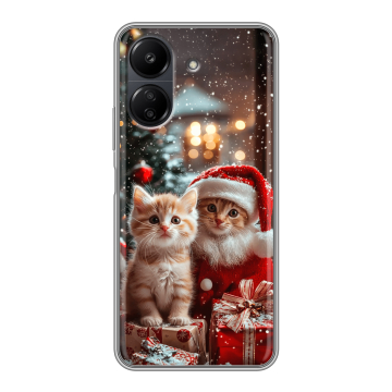 Силиконовый чехол на Xiaomi Poco C65 с принтом Новый год Силиконовый чехол на Xiaomi Poco C65 с принтом Новый год