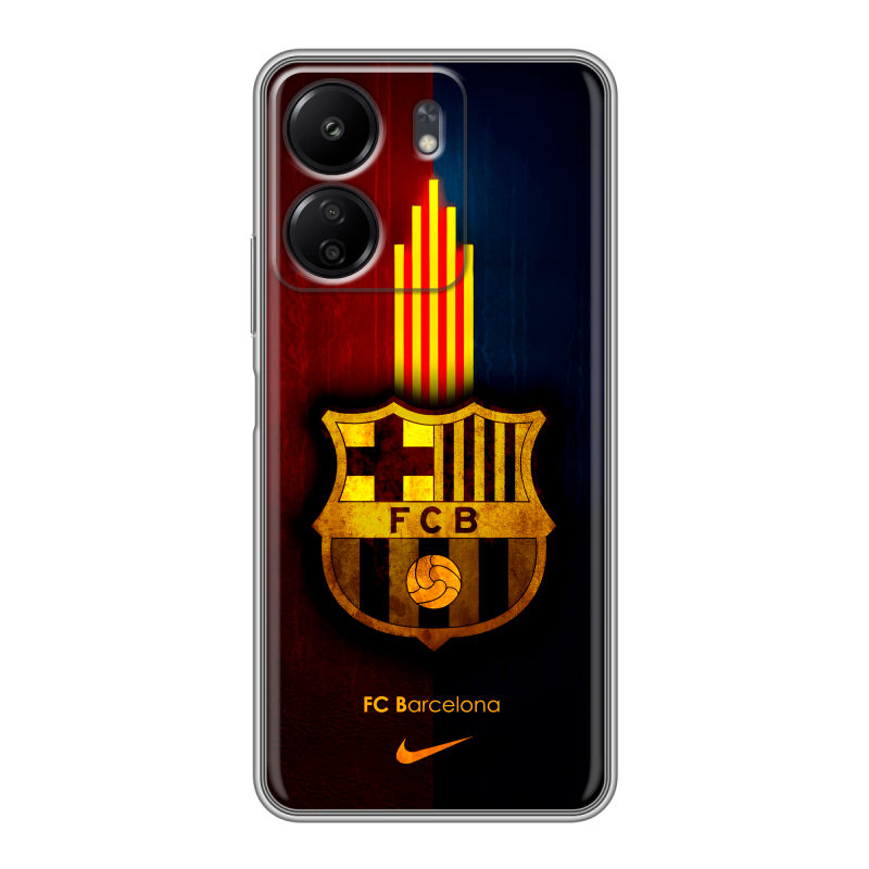 Силиконовый чехол на Xiaomi Poco C65 с принтом Барселона Barcelona Силиконовый чехол на Xiaomi Poco C65 с принтом Барселона Barcelona