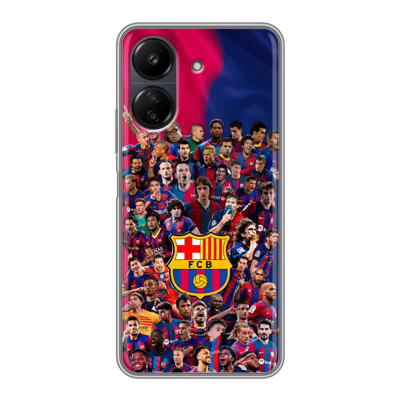 Силиконовый чехол на Xiaomi Poco C65 с принтом Барселона Barcelona Силиконовый чехол на Xiaomi Poco C65 с принтом Барселона Barcelona