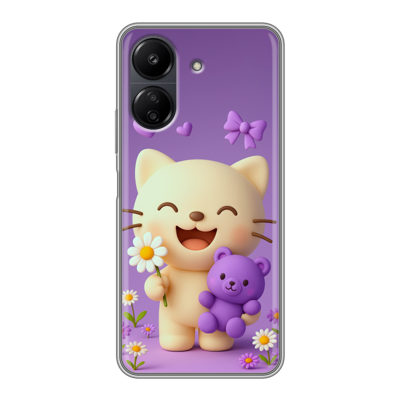Силиконовый чехол на Xiaomi Poco C65 с принтом для девочек Силиконовый чехол на Xiaomi Poco C65 с принтом для девочек