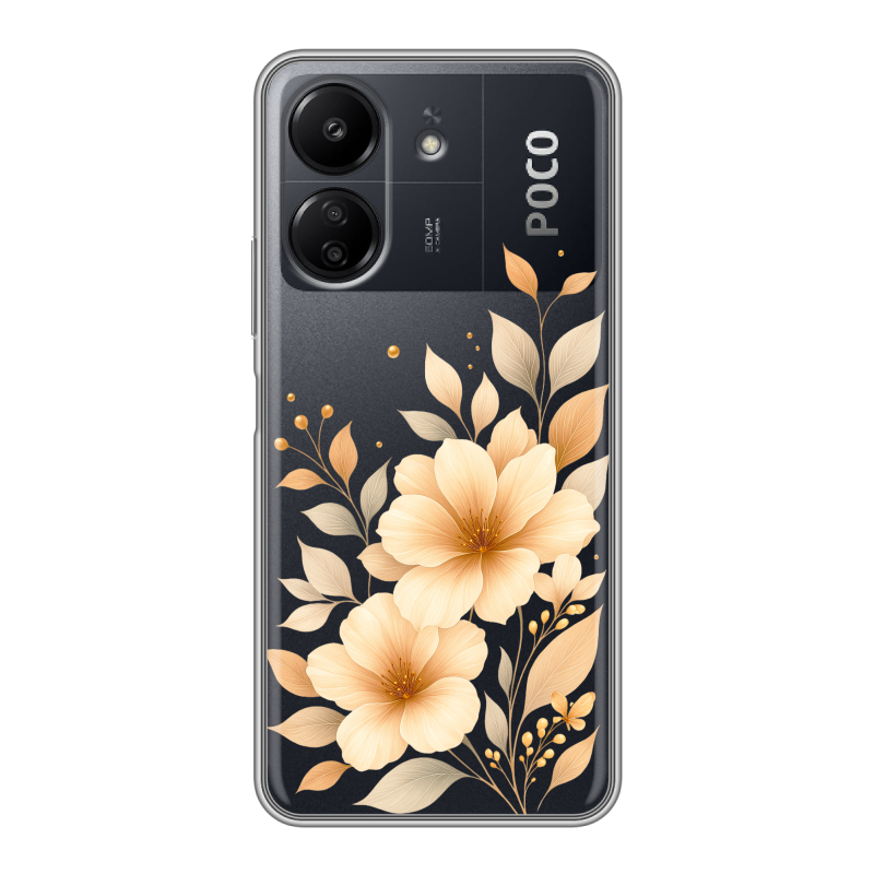 Силиконовый чехол на Xiaomi Poco C65 с принтом для девушки Силиконовый чехол на Xiaomi Poco C65 с принтом для девушки