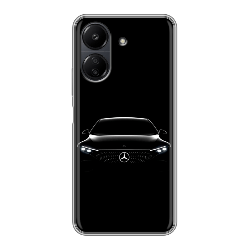 Силиконовый чехол на Xiaomi Poco C65 с принтом Mercedes Мерседес Силиконовый чехол на Xiaomi Poco C65 с принтом Mercedes Мерседес