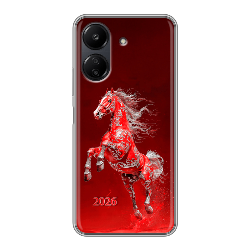 Силиконовый чехол на Xiaomi Poco C65 с принтом Новый год Силиконовый чехол на Xiaomi Poco C65 с принтом Новый год