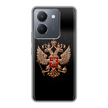 Силиконовый чехол на Vivo Y27s с принтом Герб России