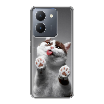 Силиконовый чехол на Vivo Y27s с принтом Коты