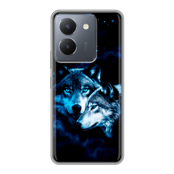 Силиконовый чехол на Vivo Y27s с принтом Волки
