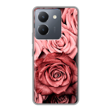 Силиконовый чехол на Vivo Y27s с принтом Цветы розы
