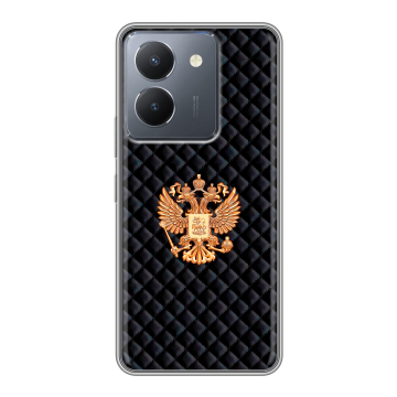 Силиконовый чехол на Vivo Y27s с принтом Герб России принт Силиконовый чехол на Vivo Y27s с принтом Герб России принт