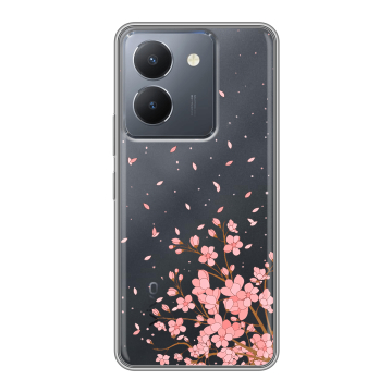 Силиконовый чехол на Vivo Y27s с принтом Ветка сакуры Силиконовый чехол на Vivo Y27s с принтом Ветка сакуры