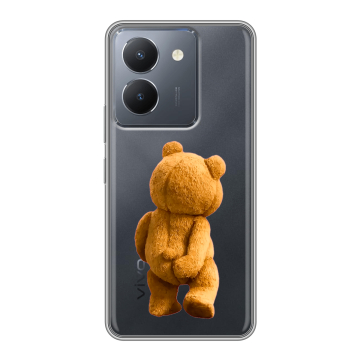 Силиконовый чехол на Vivo Y27s с принтом Медведь Силиконовый чехол на Vivo Y27s с принтом Медведь