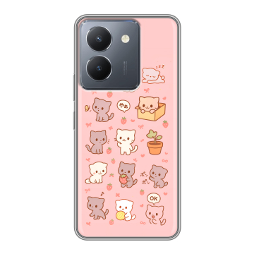 Силиконовый чехол на Vivo Y27s с принтом Hello Kitty Хелоу Кити Силиконовый чехол на Vivo Y27s с принтом Hello Kitty Хелоу Кити