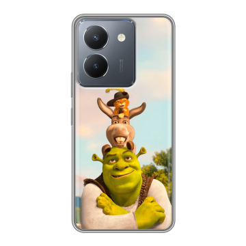 Силиконовый чехол на Vivo Y27s с принтом Шрек Shrek