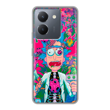 Силиконовый чехол на Vivo Y27s с принтом Рик и Морти Rick Morty Силиконовый чехол на Vivo Y27s с принтом Рик и Морти Rick Morty