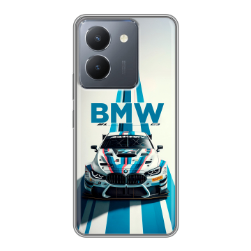 Силиконовый чехол на Vivo Y27s с принтом БМВ BMW Силиконовый чехол на Vivo Y27s с принтом БМВ BMW