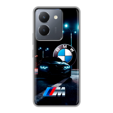 Силиконовый чехол на Vivo Y27s с принтом БМВ BMW