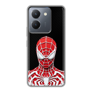 Силиконовый чехол на Vivo Y27s с принтом человек паук spiderman Силиконовый чехол на Vivo Y27s с принтом человек паук spiderman