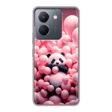 Силиконовый чехол на Vivo Y27s с принтом Панда Силиконовый чехол на Vivo Y27s с принтом Панда