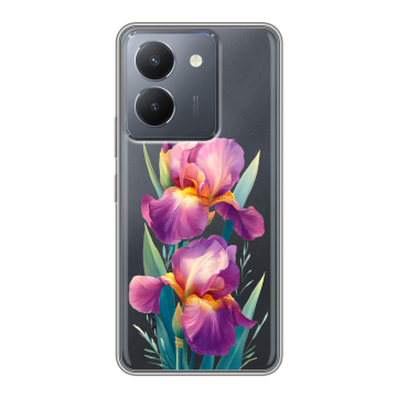Силиконовый чехол на Vivo Y27s с принтом Цветы орхидеи