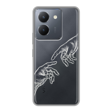 Силиконовый чехол на Vivo Y27s с принтом Сотворение мира