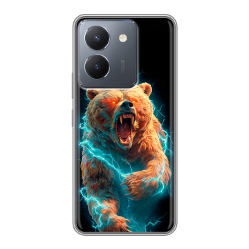 Силиконовый чехол на Vivo Y27s с принтом Медведь