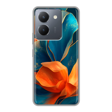 Силиконовый чехол на Vivo Y27s с принтом Цветы