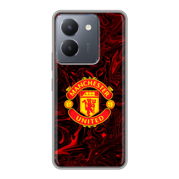 Силиконовый чехол на Vivo Y27s с принтом Manchester United