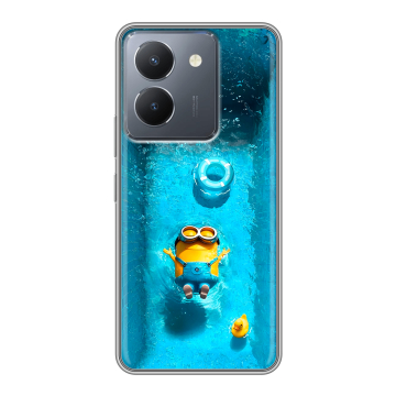 Силиконовый чехол на Vivo Y27s с принтом Миньоны