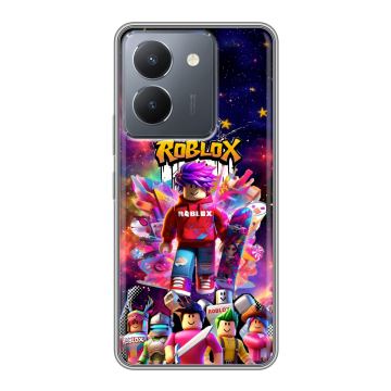Силиконовый чехол на Vivo Y27s с принтом Roblox Роблокс