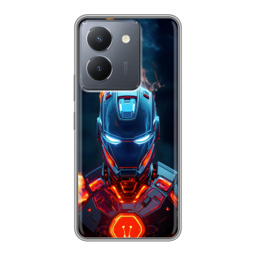 Силиконовый чехол на Vivo Y27s с принтом IronMan Железный человек Силиконовый чехол на Vivo Y27s с принтом IronMan Железный человек