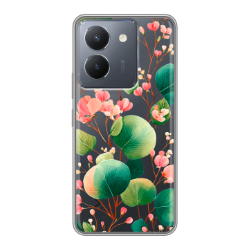 Силиконовый чехол на Vivo Y27s с принтом женский