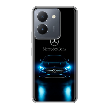 Силиконовый чехол на Vivo Y27s с принтом Mercedes Мерседес Силиконовый чехол на Vivo Y27s с принтом Mercedes Мерседес
