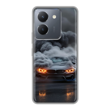 Силиконовый чехол на Vivo Y27s с принтом BMW БМВ